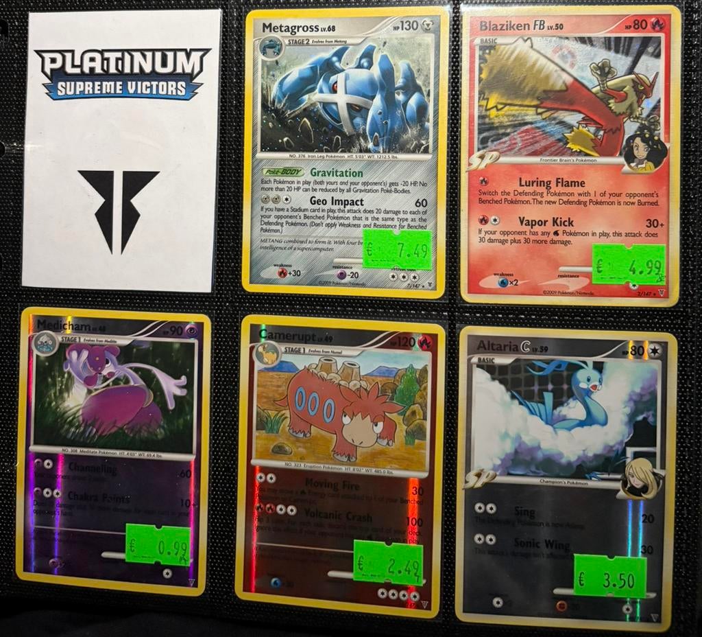 Platinum Supreme Victors Pokemon kaarten, Hobby en Vrije tijd, Verzamelkaartspellen | Pokémon, Ophalen of Verzenden, Zo goed als nieuw