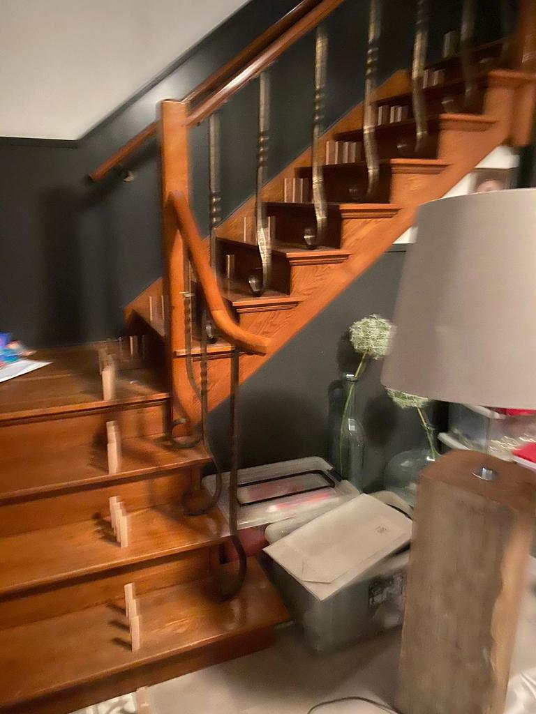 Stalen trap spijlen, Ophalen