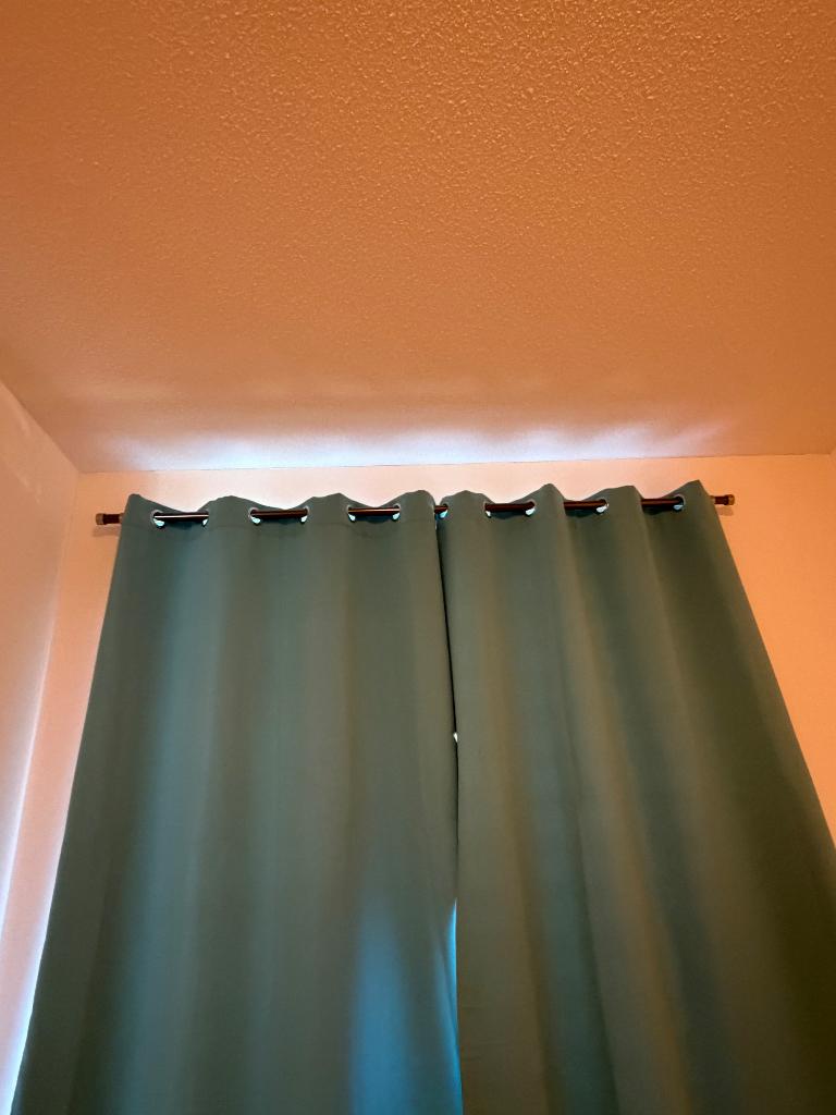 Blackout Curtains - Blue with rod, Ophalen, Blauw, 50 tot 100 cm, Zo goed als nieuw
