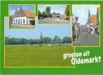 K7023 Ongelopen ansichtkaart groeten uit Oldemarkt, Verzamelen, Ansichtkaarten | Nederland, Ophalen of Verzenden, 1960 tot 1980