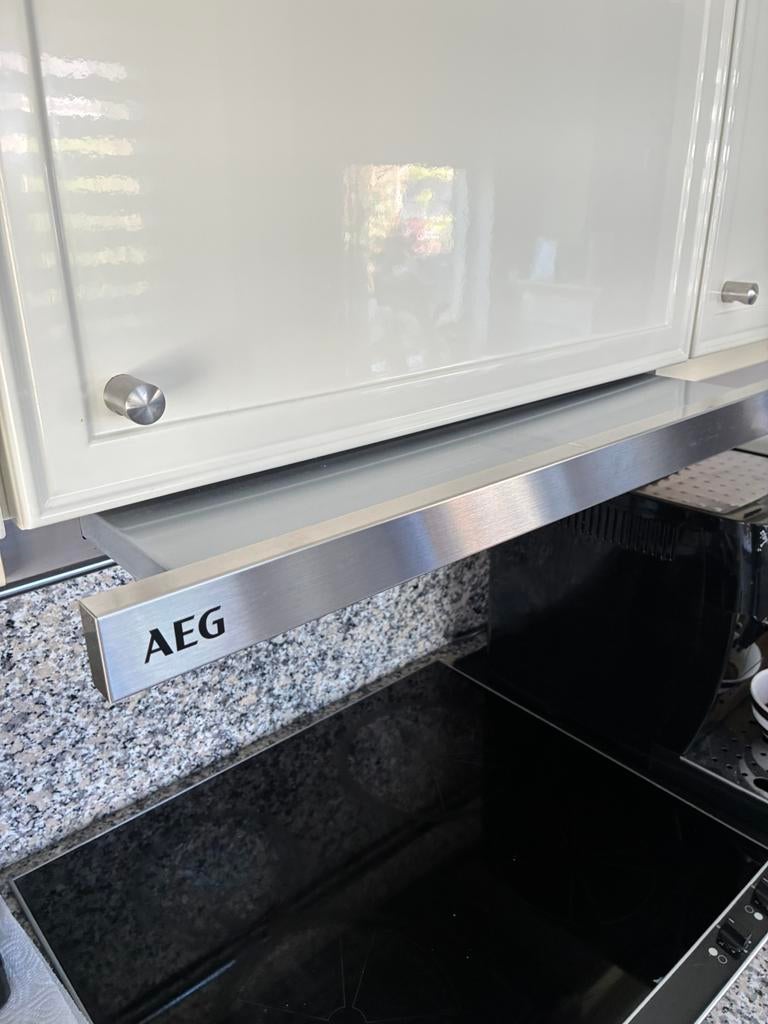 AEG Afzuigkap - Vlakscherm - 60 cm, Witgoed en Apparatuur, Afzuigkappen, Ophalen, Gebruikt, Wandschouwkap, Recirculatie