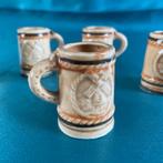 Vintage mini bierpul  met molen reliëf – Set van 5, Ophalen of Verzenden, Zo goed als nieuw, Pul(len), Overige merken