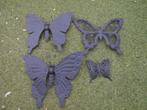 4 Metalen vlinders, Tuin en Terras, Ophalen of Verzenden, Gebruikt
