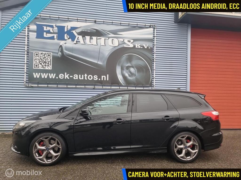 Ford Focus Wagon 2.0 Turbo ST-3 250pk Compleet en Topstaat!, Auto's, Ford, Euro 5, Gebruikt, Zwart, 4 cilinders