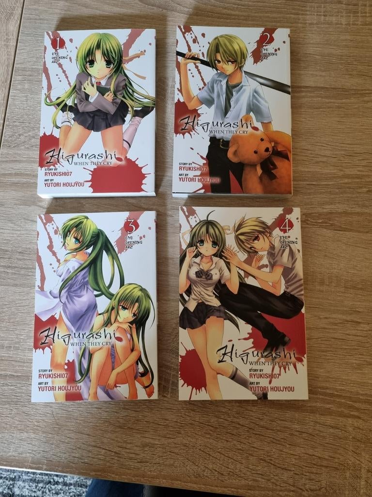 Higurashi When They Cry (Eye Opening Arc) compleet, Complete serie of reeks, Ophalen of Verzenden, Zo goed als nieuw