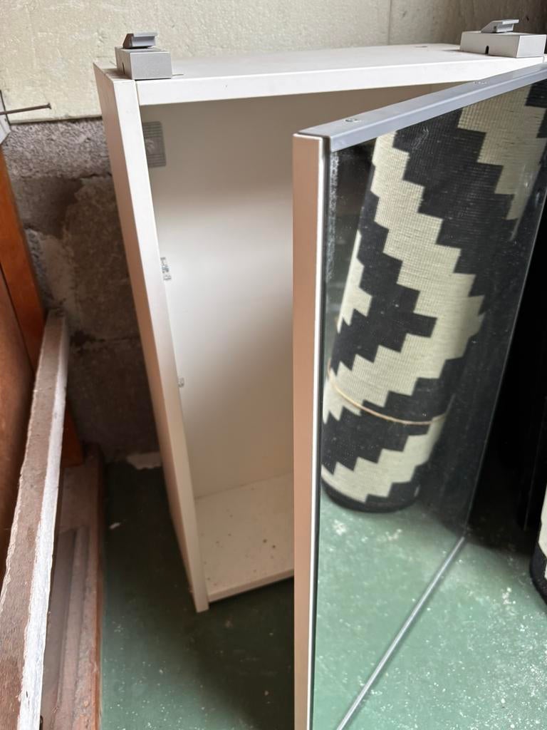 Badkamer kast met spiegel, Ophalen, 50 tot 100 cm, Minder dan 100 cm, 25 tot 50 cm