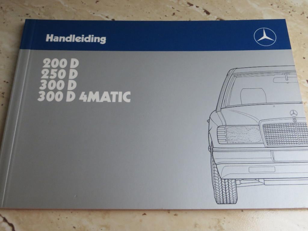 Instructieboek Mercedes 200 D, 250 D, 300D, 4MATIC W124 1986, Ophalen of Verzenden