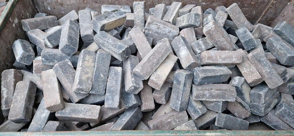 Tekoop zgan waaltjes klinkers voor terras, Tuin en Terras, Tegels en Klinkers, Ophalen, Gebruikt, Klinkers, Minder dan 5 m²