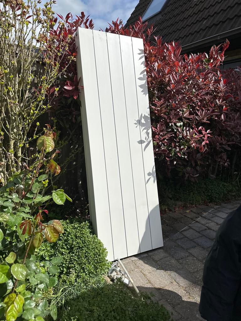 Witte design radiator 2x, Doe-het-zelf en Verbouw, Verwarming en Radiatoren, Ophalen, Gebruikt, Radiator, Minder dan 60 cm