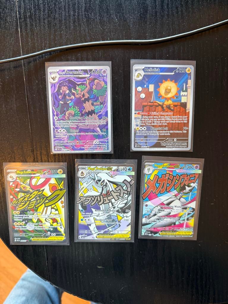 Pokémon Kaarten Set: Trevenant, Heliolisk, Eelektross, Frosl, Ophalen, Zo goed als nieuw, Meerdere kaarten