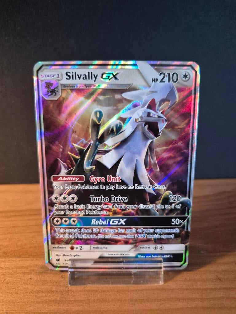 ‼️Silvally GX 90/111 Pokémon Kaart - Ultra Rare‼️, Ophalen of Verzenden, Zo goed als nieuw, Losse kaart, Foil