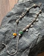 Zilveren pandora style ketting, Ophalen of Verzenden, Gebruikt, Zilver, Met hanger