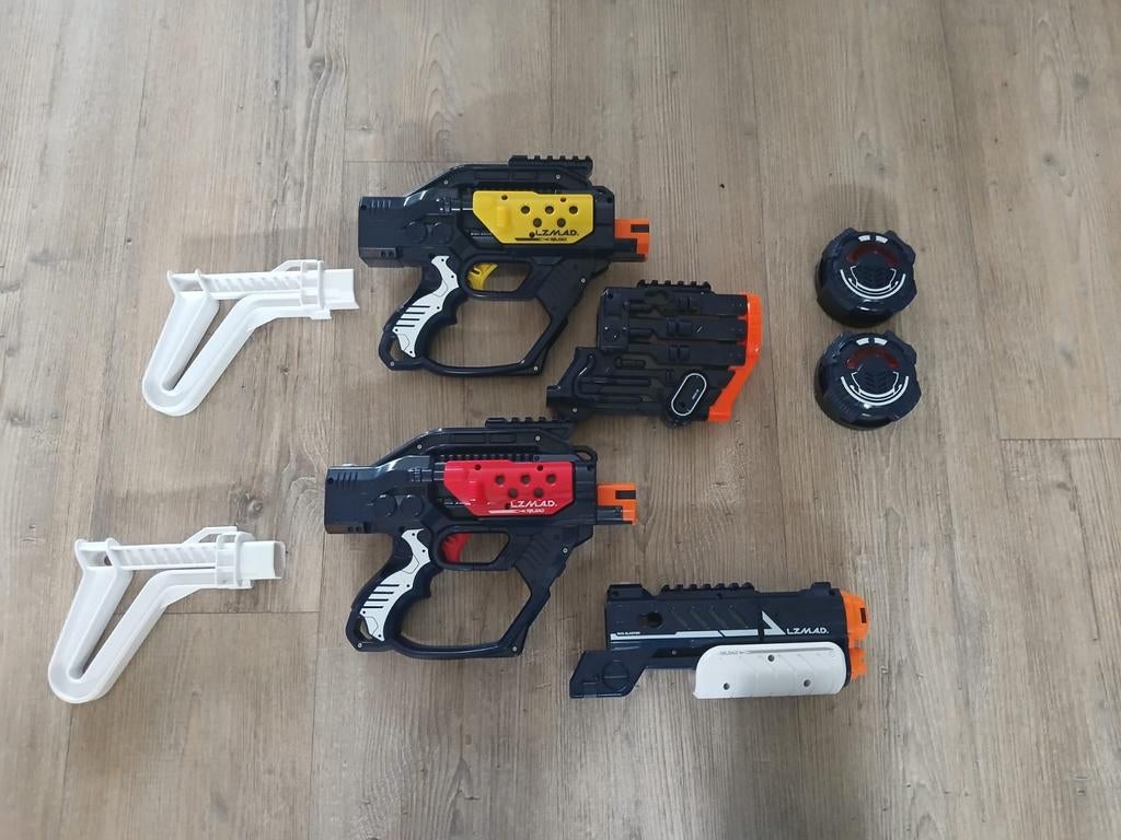 Laser guns, Kinderen en Baby's, Speelgoed | Buiten | Actiespeelgoed, Ophalen, Gebruikt