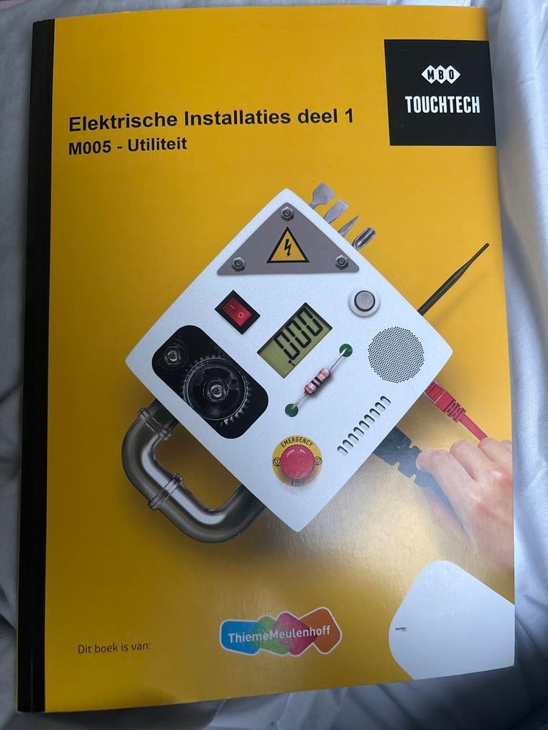 Elektrische Installaties deel 1 - M005 Utiliteit, Boeken, Studieboeken en Cursussen, Zo goed als nieuw, MBO, Beta, Verzenden