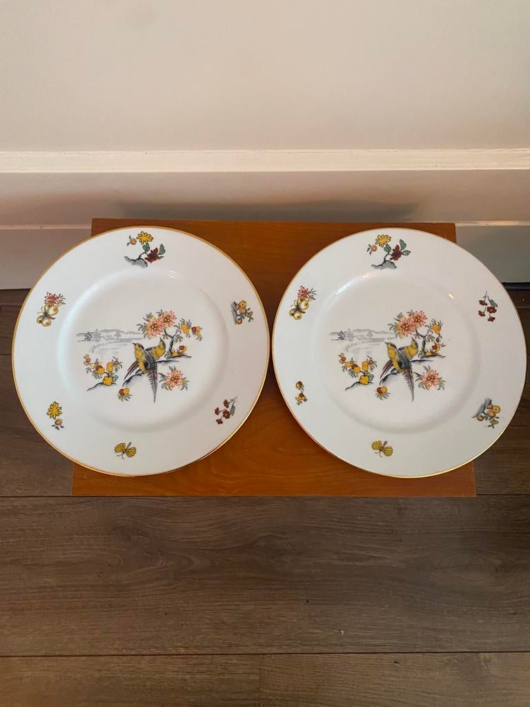 D.R.B Limoges Onbijtbordjes Art deco, Ophalen of Verzenden