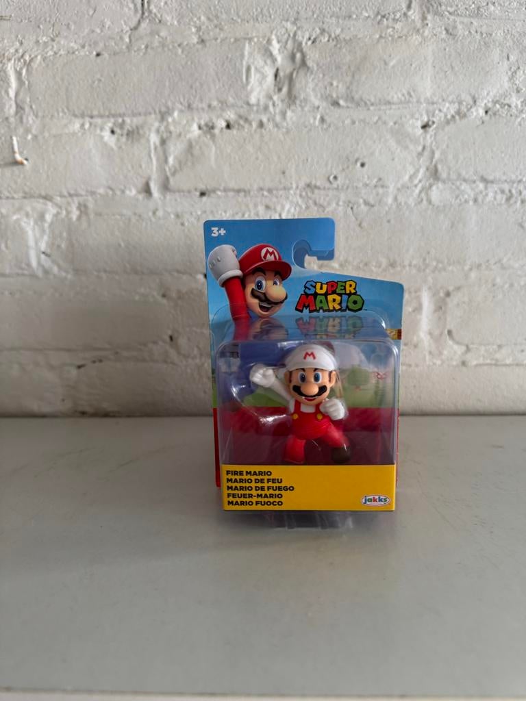 Super Mario Fire Mario actiefiguur - Nieuw in verpakking, Ophalen of Verzenden, Nieuw