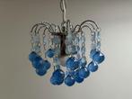 Blauwe kroonluchter, Ophalen, Gebruikt, Glas, Classic vintage kitsch