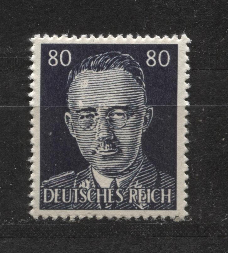 Propaganda postzegel met afbeelding Heinrich Himmler (18), Verzamelen, Militaria | Tweede Wereldoorlog, Landmacht, Foto of Poster