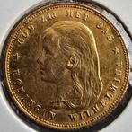 Gouden tientje 1897, UNC, Koningin Wilhelmina, Losse munt, 10 gulden, Goud