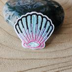 Strijk embleem Iron on Patch applicatie Schelp, Hobby en Vrije tijd, D, Verzenden, Nieuw, D