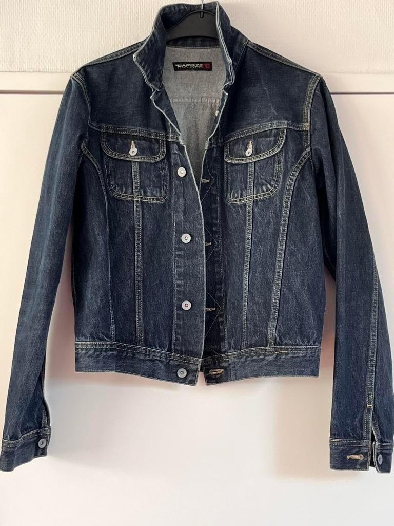 Jeans jack heren maat L, Ophalen of Verzenden, Zo goed als nieuw, Blauw
