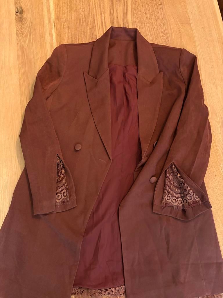 Nieuwe blazer dress: Mijn Stijl: maat L, Ophalen of Verzenden, Nieuw, Maat 42/44 (L), Bruin