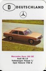 A6 autokaartje mercedes benz 350 se, Verzamelen, Ophalen of Verzenden, Zo goed als nieuw, Auto's