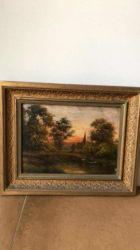 Schilderij landschap Albert Martin (1827-1900), Ophalen of Verzenden