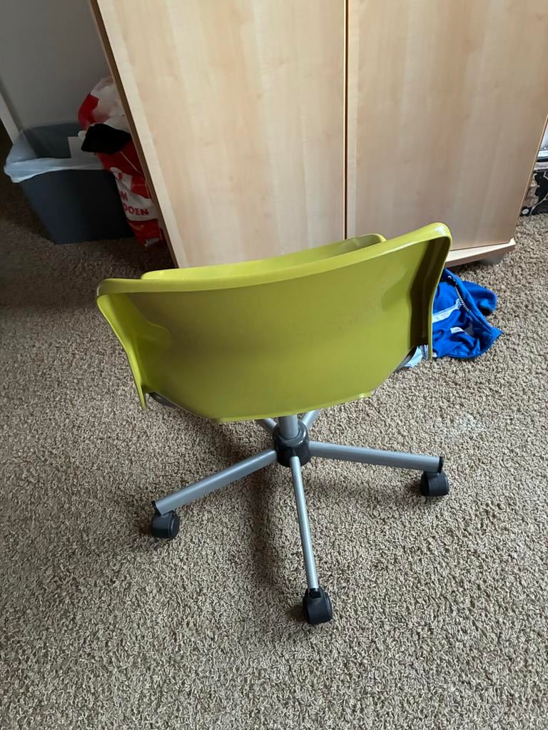 Bureaustoelen IKEA - 1 roze, 2 groene, Ophalen, Gebruikt, Groen, Bureaustoel