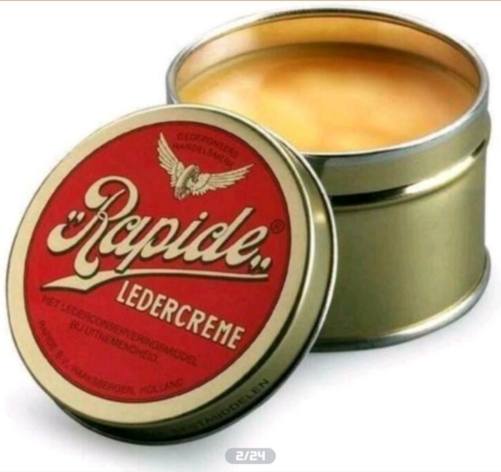 Rapide ledervet zwart en blank 150ml ledercreme, ., Ophalen of Verzenden, ., Nederland