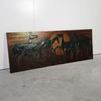 Vintage koperen wall-panel decoratie, Ophalen