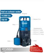 NIEUW! Dompelpomp vuil/-schoon water | 14.000LH, Ophalen of Verzenden, Nieuw, Dompelpomp