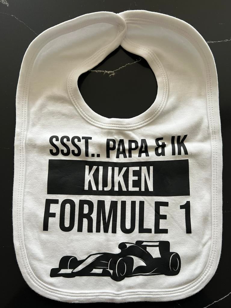 Babyslabber: ssst papa & ik kijken formule 1 (NIEUW), Ophalen of Verzenden, Zo goed als nieuw