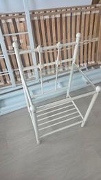 Ikea LEIRVIK metaal en glas nachtkastje, Ophalen, Gebruikt, Minder dan 45 cm, Metaal of Aluminium