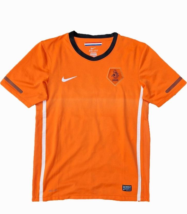 Nederlands elftal shirt 2010 maat M, Kleding | Heren, Sportkleding, Zo goed als nieuw, Voetbal, Maat 48/50 (M), Oranje, Ophalen of Verzenden