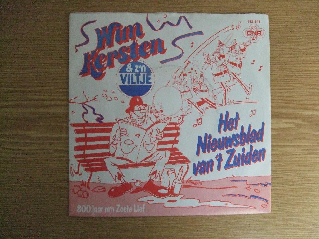 WIM KERSTEN     HET NIEUWSBLAD VAN 'T ZUIDEN / 800 JAAR M'N, Cd's en Dvd's, Vinyl Singles, 7 inch, Ophalen of Verzenden, Zo goed als nieuw