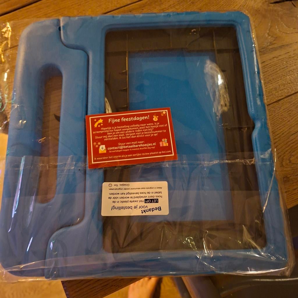 Blauwe ipad hoes, Ophalen, Nieuw, 10 inch, Bescherming voor- en achterkant