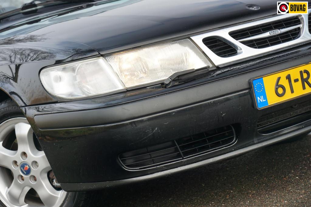 Saab 9-3 Cabrio 2.0t S | Jet Black Metallic | Nette kap/Lede, Auto's, Voorwielaandrijving, Gebruikt, 4 cilinders, 4 stoelen