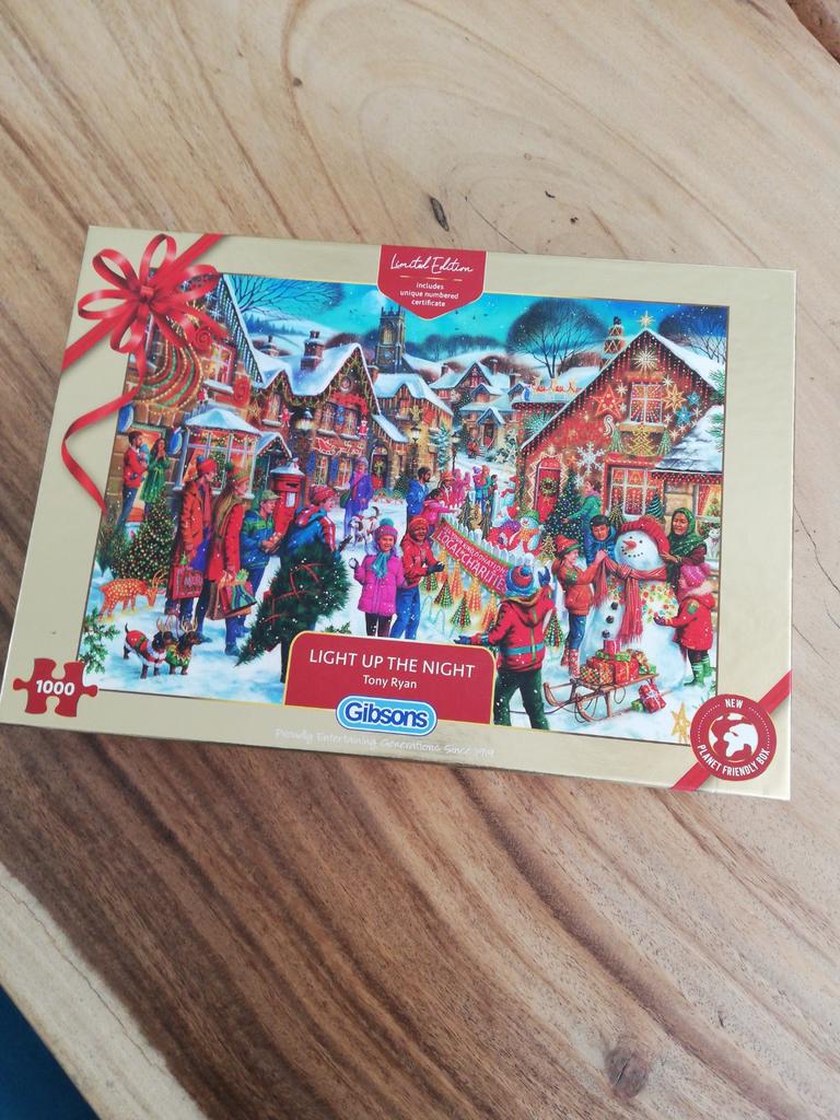 Gibsons puzzel Light up the night, 1000 stukjes, Ophalen of Verzenden, 500 t/m 1500 stukjes, Zo goed als nieuw, Legpuzzel