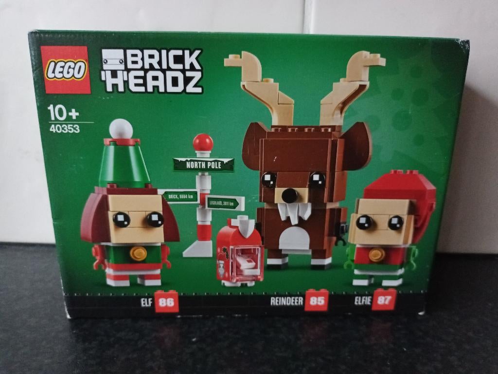 Nieuw Lego 40353 Brickheadz 85, 86, 87 Rendier, Elf en Elfie, Kinderen en Baby's, Speelgoed | Duplo en Lego, BrickHeadz, Lego