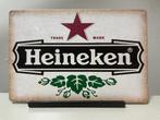 Heineken bier metalen reclamebord (Old Look), Verzamelen, Ophalen of Verzenden, Nieuw, Reclamebord, Plaat of Schild, Heineken