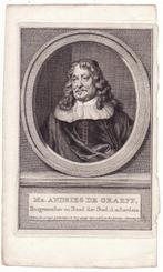 Mr. Andries de Graeff Burgemeester Amsterdam gravure, Verzenden