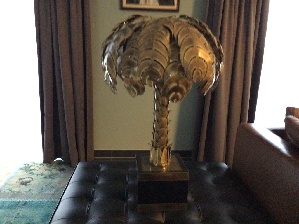 Maison Jansen palm lamp, Ophalen, Zo goed als nieuw, Retro, 75 cm of meer