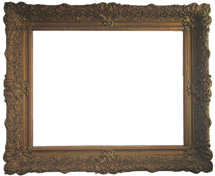 Antiek Brocante houten schilderijlijst, 85 x 70 (cm)., Huis en Inrichting, Woonaccessoires | Lijsten, Gebruikt, 50 tot 75 cm, 75 tot 100 cm