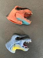 Dino handpoppen set - T-Rex en Velociraptor, Ophalen of Verzenden, Zo goed als nieuw, Jongen of Meisje