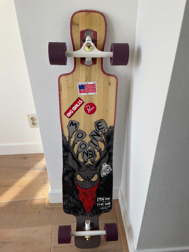 Longboard – Paris trucks, Sport en Fitness, Skateboarden, Ophalen, Gebruikt, Skateboard, Longboard