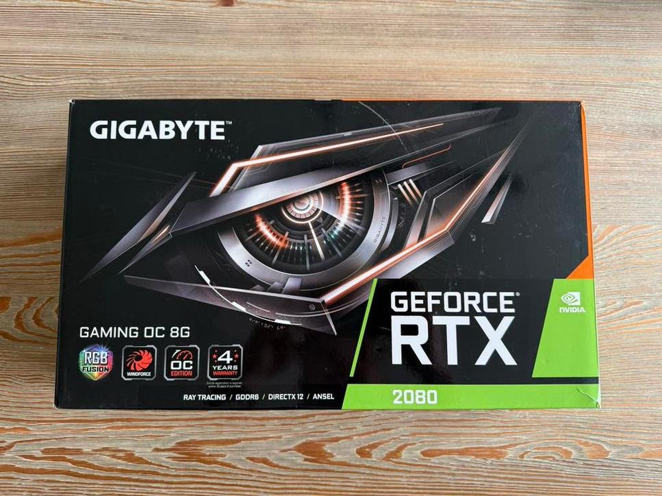 Gigabyte Geforce RTX 2080, Computers en Software, Videokaarten, PCI-Express 3, Gebruikt, HDMI, GDDR6