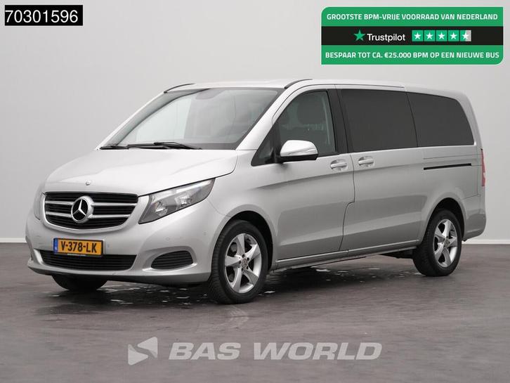 Mercedes V-Klasse 220d Dubbel Cabine Automaat 2x Schuifdeur, Auto's, Bestelauto's, Bedrijf, Te koop, Achteruitrijcamera, Airconditioning