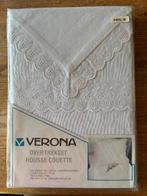 Verona dekbedovertrek lits jumeaux 240x200/220 cm wit nieuw, Wit, Dekbedovertrek, Ophalen of Verzenden, Nieuw