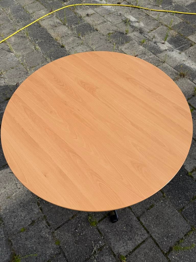 Ronde kantine/kantoortafel van degelijke kwaliteit, Huis en Inrichting, Tafels | Eettafels, Ophalen, Gebruikt, Rond